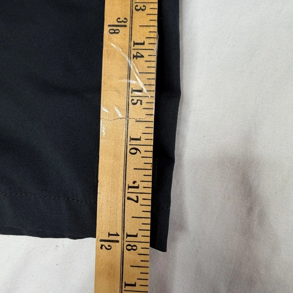 Volcom Mens Black Swim Trunks Shorts Elastic Waist Drawstring Size XL